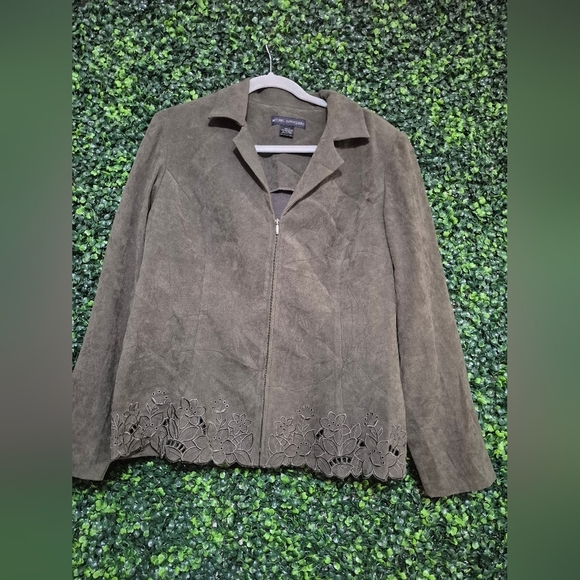 Natural Impressions Jackets & Blazers - Olive Green Blazers